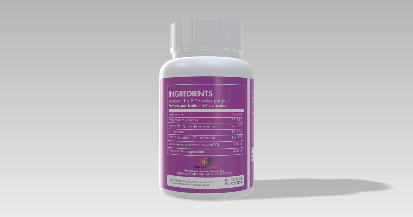 Mélatonine 60 gélules